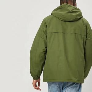 Outdoor Fall Winter Custom <b>Men</b> Casual Stand Collar <b>Half</b> <b>Zip</b>-Up Waterproof Bomber <b>Jacket</b> Plus Size - Product Image 2