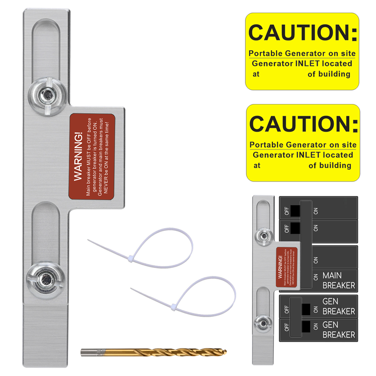 150/<strong>200</strong> <strong>Amp</strong> <strong>Generator</strong> Interlock Kit, Professional Electrical Interlock for Square D Homeline Meter Main Load Centers