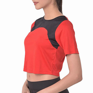 New Custom Design High Quality Breathable Women Cotton Crop <b>Top</b> T Shirts Wholesale Low Price Women Crop <b>Top</b> T Shirts - Product Image 4