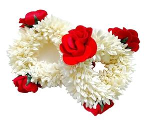 สร้อยข้อมือประดับดอกมะลิสีเหลืองทำมือ สำหรับเจ้าสาวงานแต่งงาน สีขาว  วัสดุพลาสติก แฟชั่น - Product Image 1