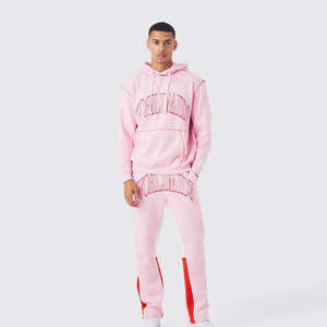 Conjunto Deportivo para Hombre, Corte Ajustado, Colores Personalizables, Transpirable, Ecológico, 100% Poliéster, Sudadera con Capucha y Pantalones Jogger - Product Image 1