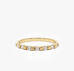 14KT Gold Round Brilliant Cut Lab Grown <b>Diamond</b> <b>Ring</b> IGI Certified Bridal Anniversary Jewelry - Product Image 2