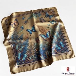 Écharpe carrée personnalisée de qualité supérieure, accessoires de mode légers, fabricant OEM ODM, produits en tissu personnalisés de Taïwan, vente en gros - Product Image 5