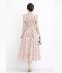 Vestidos de mujer bordados con encaje de algodón, fabricante de ropa de Vietnam, OEM ODM, ropa de mujer, etiqueta personalizada, ropa al por mayor - Product Image 4