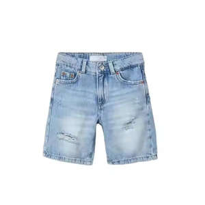 Shorts en jean personnalisés pour femmes, taille haute, coupe skinny, 100 % coton, service OEM de haute qualité, vente en gros, mode streetwear 2026 - Product Image 5