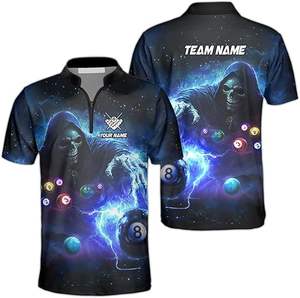 Camiseta de Snooker Personalizada de Talla Grande para Hombre, Jersey de Billar para Equipo, Impresión por Sublimación, Transpirable, de Secado Rápido, Uniforme Deportivo - Product Image 4