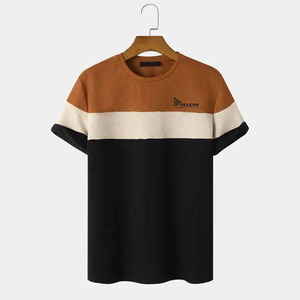 Camiseta de Hombre, 220 g/m², 100% Algodón, Diseño de Letras Coloridas, Premium, Casual, Holgada, Transpirable y de Secado Rápido - Product Image 1