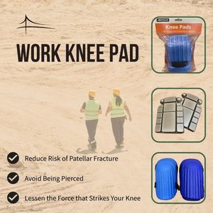 Work Pants with Knee Pads EVA Material Lightweight Design for <b>Garden</b> & Tile Work - Product Image 2