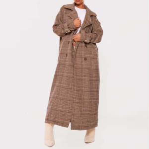 Manteau trench pour femme en cuir respirant, longueur intégrale, personnalisé, matelassé, imperméable, avec rembourrage en polyester, fabriqué au Pakistan - Product Image 3