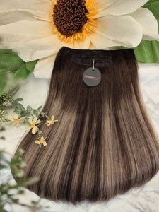 Extensions de cheveux humains Remy vierges 100 % double-tissées, lisses et ondulées, à clipser, 26 pouces, double trame, personnalisées à la machine, vente en gros - Product Image 3