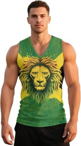 Débardeur de fitness à col en V pour hommes, séchage rapide, évacuation de l'humidité, sans manches, pour entraînement de musculation - Product Image 4