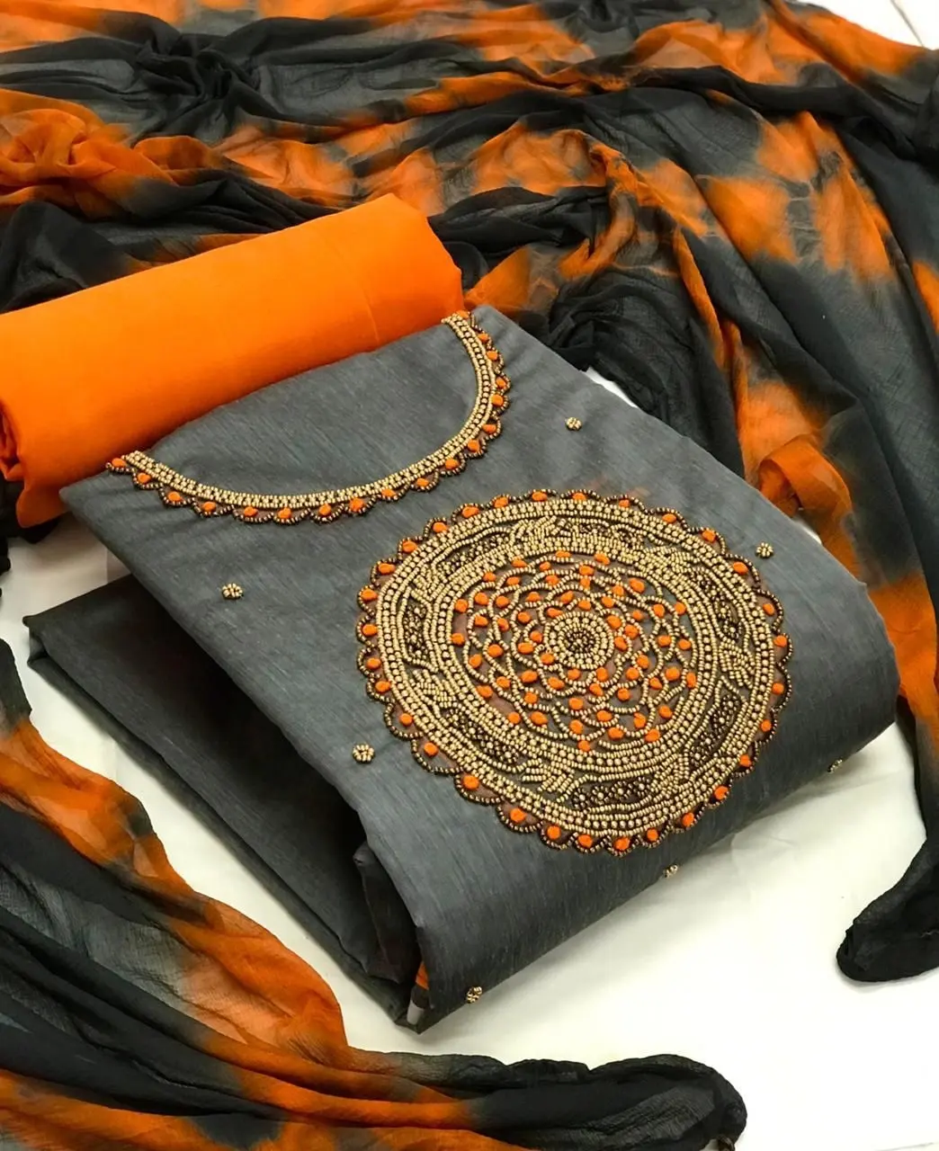 3 pièces salwar kameez femmes Pakistanaises Indiennes ethniques dames Punjabi couture disponible gazon en gros costume