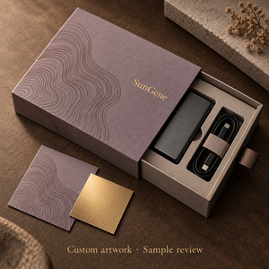 กล่องเก็บสายเคเบิลและ SSD แบบพกพา SunGene Studio Storage Sleeve Custom Drawer Sleeve Box - Product Image 6