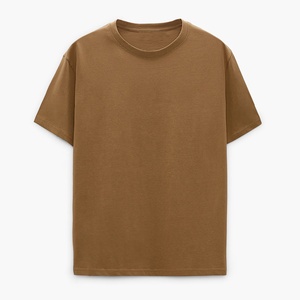 T-shirts pour hommes en coton 100% de 200g, surdimensionnés, imprimés en sérigraphie avec logo de marque personnalisé, vente en gros - Product Image 1