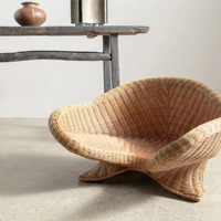 Chaise de méditation en rotin, chaise de méditation avec support de dossier pour la pratique du yogo