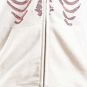 Nouveau Hoodie SKULL Homme 2026 le plus vendu, entièrement zippé, en tissu satiné doux et unique, idéal pour le printemps, couleur unie, décontracté - Product Image 6