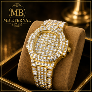 นาฬิกาข้อมือผู้ชาย MB ETERNAL รุ่นหรูหรา ประดับเพชร ขนาด 41 มม. ตัวเรือนโลหะผสม ระบบควอตซ์ หน้าปัดทรงสี่เหลี่ยม กระจกแซฟไฟร์ สายสแตนเลสสตีล - Product Image 2