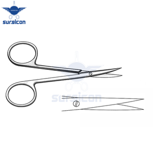 Ciseaux chirurgicaux Iris-Kilner 11,5 cm (4½ pouces) en acier inoxydable, droits, tranchants, réutilisables, pour la chirurgie plastique - Product Image 4