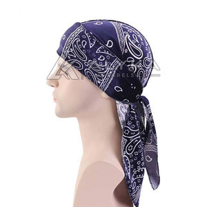 Men's Dark Blue Bows Unisex Bandana <b>Head</b> <b>Wrap</b> Multi-Functional Uses Street Luxury Fashion Accessory All Seasons Wear <b>Silk</b> - Product Image 3
