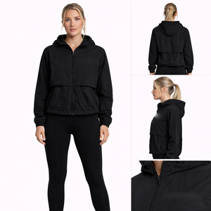 Veste coupe-vent holographique personnalisée pour hommes, sweat à capuche réfléchissant, streetwear, mode, vestes pour hommes - Product Image 2