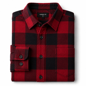 Camisas de Franela para Hombre, 100% Algodón, Manga Larga, Casuales, de Verano, Tejidas, Transpirables, de Secado Rápido, Tallas Grandes, Servicio OEM, Venta en Línea - Product Image 6