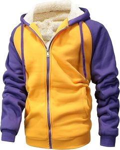 Sudadera con Capucha de Forro Polar para Hombre, Estilo Invernal, Unisex, Transpirable, Resistente al Viento, 100% Algodón, Color Liso, Teñido Digital, Ecológico - Product Image 1