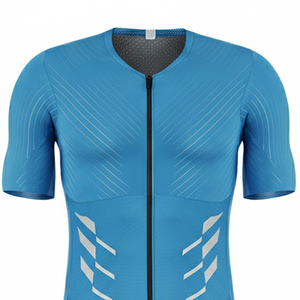 Maillot de cyclisme anti-transpiration avec short de cyclisme en tissu léger, ensemble maillot et short de cyclisme pour entraînement d'équipe, sublimation intégrale - Product Image 2