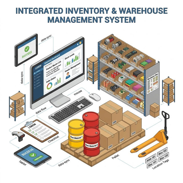 Inventory System Development Services Stock Management And Product Record Management Solutions Business Inventory Applications
