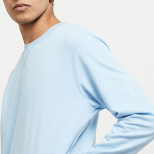 เสื้อสเวตเชิ้ตคอกลมทรงปกติสำหรับผู้ชาย สีพื้น ผ้าถัก 100% คอตตอน ป้องกันขนร่วง น้ำหนัก 400 กรัม เสื้อสวมหัวลำลองสำหรับฤดูหนาว - Product Image 5