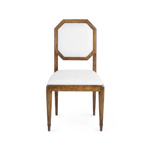 Classic Solid Wood Armchair with Cushioned Seat and <b>Backrest</b> Elegant Dining Chair for Restaurant and Interior Design Projects - Product Image 2