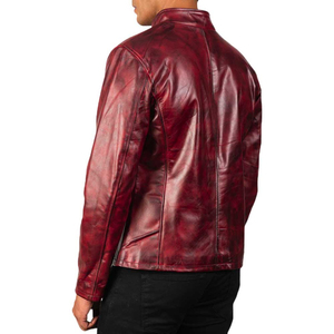 Proveedor mayorista de chaquetas de cuero genuino para hombre, diseño ODM personalizado, chaqueta con cremallera completa, chaqueta personalizada para hombre - Product Image 4