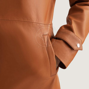 Manteau en cuir de luxe pour homme, élégant, coupe longue, matière durable, idéal pour la mode d'hiver et les événements formels - Product Image 6
