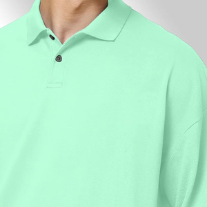Polos de hombre de alta calidad con logotipo personalizado, de algodón y poliéster, de secado rápido, transpirables, para golf, con bordado. - Product Image 6