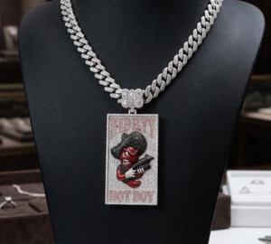 Colgante Hip Hop Iced Out de Moissanita 306 Hub City Hot Boy con Diseño de Dibujos Animados - Product Image 2