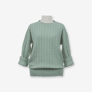 เสื้อสเวตเตอร์ไหมพรมคอวี ทรงปกติ สีพื้น ผลิตในเวียดนาม 100% อะคริลิก สำหรับผู้หญิง สวมใส่สบาย ไม่ยับ ราคาประหยัด - Product Image 4