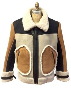 Luxury Genuine Leather <b>Shearling</b> <b>Jacket</b> <b>Men</b> Premium Sheepskin Fur Aviator Winter Coat Warm Stylish Outerwear Fit - Product Image 1