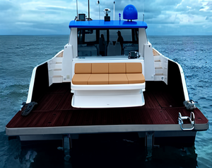 Catamarán Deportivo Personalizado UBI 11512 de 11.6m, 12 Pasajeros, Yate de Aluminio Soldado, Motor Fuera de Borda de 300HP, para Turismo, Pesca y Ríos - Product Image 5