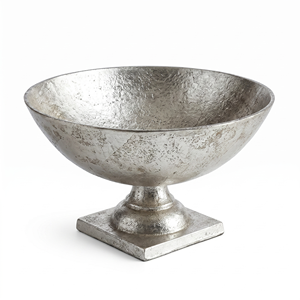 Ensemble de bols sur piédestal en métal, faits à la main, polis, décoratifs et élégants, pour servir lors de fêtes, décoration de la maison, vaisselle - Product Image 4