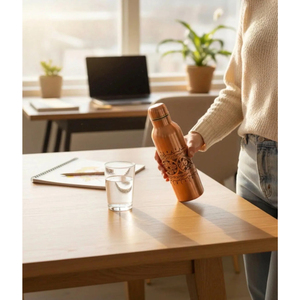 Botella de Agua de Cobre Puro de Alta Calidad, Empaque Premium, Varios Estilos para Bebidas, Mayorista Directo de la India - Product Image 5