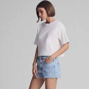 Shorts en jean mini déchirés et délavés pour femme, style vintage, respirants, coupe droite, décontractés, sexy, pour l'été - Product Image 2