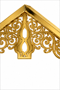 Calentador de Comida Tipo Buffet de Acero Inoxidable Dorado con Diseño Real de Lujo, con Base Decorativa con Acabado de Espejo para Hostelería - Product Image 4