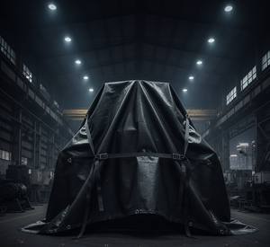 ผ้าคลุมกันน้ำเกรดเชิงพาณิชย์ ผลิตจาก PVC ทนทานทุกสภาพอากาศ สำหรับโรงงาน อุตสาหกรรม และการใช้งานกลางแจ้ง - Product Image 1