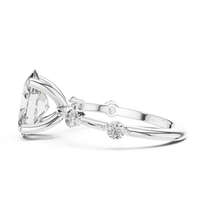 Factory Wholesale 925 Sterling Silver Moissanite <b>Diamond</b> <b>Ring</b> Custom Engagement Wedding Jewelry Manufacturer OEM Supplier - Product Image 2