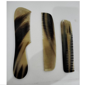 Nuevo peine de cuerno natural ecológico, elegante y personalizado, hecho a mano, para peinar el cabello, hecho con cuerno real de búfalo/vaca, diseño moderno, India - Product Image 2
