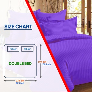 Bedsheet Cotton <b>Striped</b> 400 TC Lightweight <b>Striped</b> <b>Bed</b> <b>Sheet</b> - Product Image 6