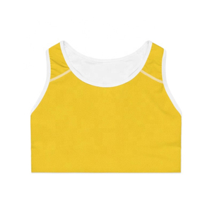 Sujetador deportivo para mujer, ajustado, de tela elástica suave, que absorbe la humedad, de secado rápido, con soporte, ideal para uso casual, a precio económico. - Product Image 3