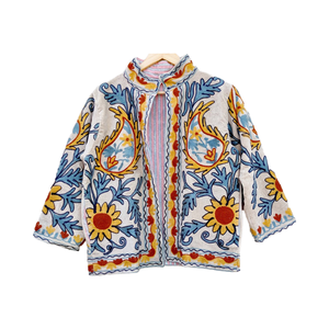 Veste Velours Suzani Brodé Haute Qualité Nouveau Modèle Manteau Unisexe Style Indien Grande Taille Manteau Femme - Product Image 1