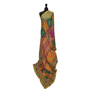 Fashion Mirror Work Shawl Traditional <b>Scarves</b> Set Elegant Handmade Embroidered Wedding Party Wear Women Wholesale Collection - Product Image 1