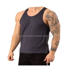 Camiseta deportiva informal sin mangas para hombre, chaleco de fitness muscular personalizado al por mayor, entrenamiento de gimnasia en varios colores con muestra gratis - Product Image 5