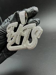 Colgante de Plata 925 con Moissanita Estilo Hip Hop, Joyería de Lujo para Uso Diario, Regalo para Ella, Laysware Jewels - Product Image 4